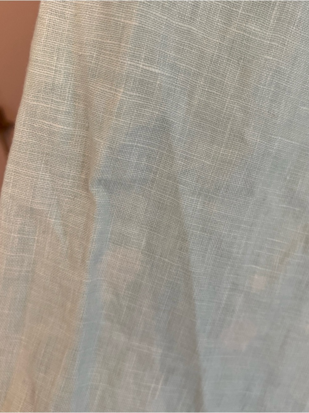 Pepin Anthropologie Linen Halter Dress MIDI Size 0 Aqua Beaded Pocket New Damage - Picture 7 of 14